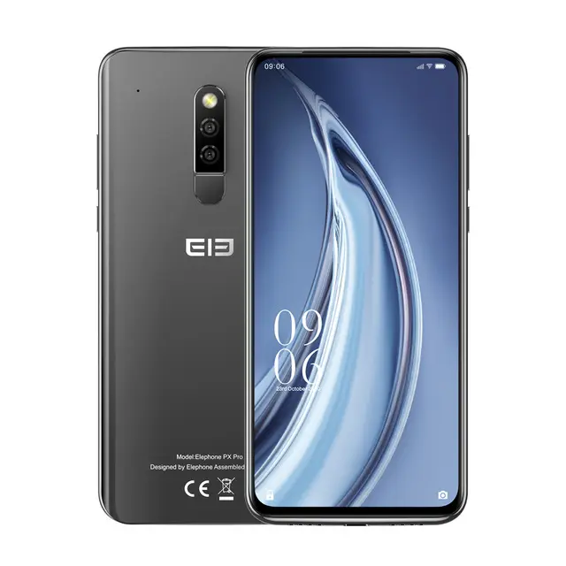 Elephone PX Pro 4GB 128GB Helio P70 Octa Core 6.53'' FHD+ Android 10 48MP Pop-up Front Cam Wireless Charge NFC Mobile Phone