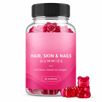 Gummies à croquer naturelles et nutritives à la biotine, complément alimentaire pour soutenir et stimuler le métabolisme, pour la personnalisation en gros de marques