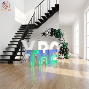 Lettres lumineuses LED personnalisées, enseignes numériques pour intérieur et extérieur, fournitures pour mariages, anniversaires, fêtes, décoration d'événements - Product Image 3