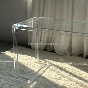 Atacado Design Moderno Mobiliário Comercial Transparente Acrílico Mesa Espessada Sturdy Home Use Tabela Acrílica Clara - Product Image 6