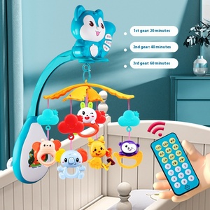 Jouet de pacification pour nouveau-nés <span class=keywords><strong>rotatif</strong></span> chevet musique <span class=keywords><strong>hochet</strong></span> garçon Animak peluche anneau de dentition pour poussette enfants jouets musical berceau <span class=keywords><strong>hochet</strong></span> - Product Image 1