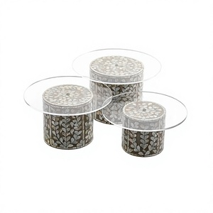 Set Of 3 Different Sizes <b>Cake</b> <b>Stand</b> Handmade Customized Size Round Shape <b>Cake</b> Dessert <b>Stand</b> By Home Arts - Product Image 1