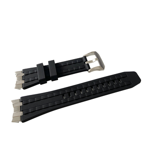Correa de Reloj de Silicona de Repuesto Personalizada de Alta Calidad con Extremo de Acero Inoxidable Sólido - Product Image 1