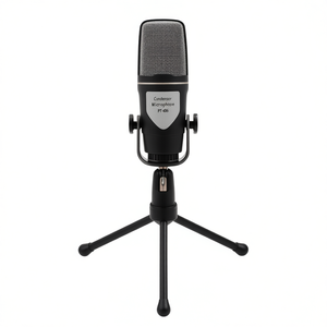 Pritech Condenser <b>Microphone</b> 3.5mm Plug Tripod <b>Stand</b> For Recording Podcasting - Product Image 2