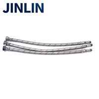 Tuyau flexible tressé en acier inoxydable JINLIN pour l'arrivée d'eau, résistant, haute pression, pour raccordement de robinet de salle de bain
