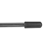 Support de basse pour basson professionnel en métal argenté, col de cygne, sur pied, hauteur 95 cm, diamètre 23 cm