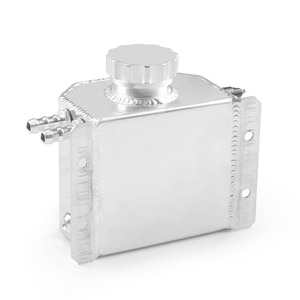 Réservoir d'eau auxiliaire en aluminium 1L, réservoir de trop-plein de liquide de refroidissement avec matériel de montage pour modification automobile - Product Image 4