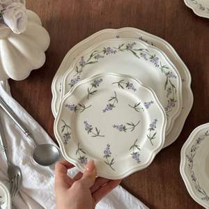 Vaisselle en céramique de style français, assiettes en céramique, tasses à café et assiettes, bols et assiettes en céramique, ensemble de tasses à thé - Product Image 4