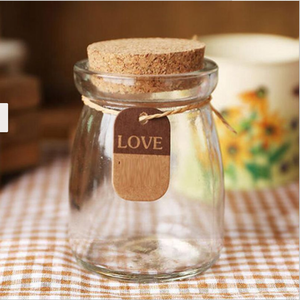 Botol Minuman Susu Grosir 150ml, Stoples Puding Kaca, Cangkir Puding Yogurt 5oz Dengan Tutup Gabus - Product Image 5