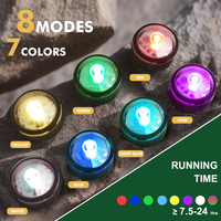 UMIONE IPX7 Étanche Rechargeable Sport Hiver Imprimé Plastique 8 Modes Clip-on Costume de Pluie pour Chien avec Lumière LED pour Animaux de Compagnie