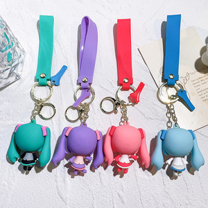 4 Colors <b>Keychain</b> PVC <b>Anime</b> Figure Sweet Flower Fairyed Sakuraed Cute Key Chains Pendant Doll Toys Props - Product Image 4