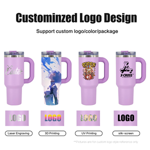 Individuelle Kaffeebecher Pulverbeschichtet Rosa 40oz Thermobecher Edelstahl Auslaufsicher 2-Getränke-Verschlusskappe Camping-Wasserflaschen Isolierter Thermobecher - Product Image 6