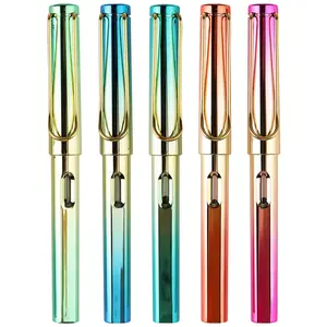 Bolígrafos de Lujo Clásicos de Plástico con Clip y Logotipo Personalizado al por Mayor, en Colores Vibrantes, para Estudiantes, 5 Colores Disponibles - Product Image 1