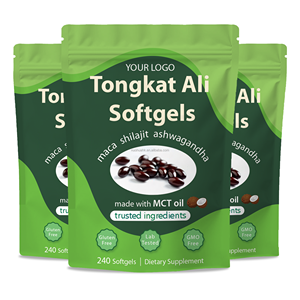 Gélules de Tongkat Ali, 240 unités, à base d'huile MCT, sans gluten, sans OGM, complément alimentaire pour hommes, gestion de l'énergie - Product Image 2
