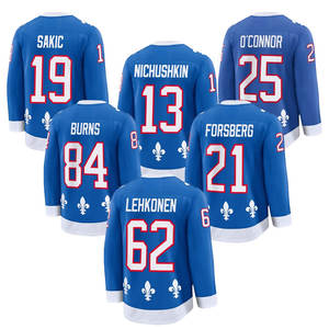 Jersey Hoki Es Jahitan Baru 2025 8 Cale Makar 29 Nathan MacKinnon 25 O'connor 92 Gabriel Landeskog - Product Image 3