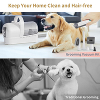 Offre Spéciale Sèche-Poils Aspirateur pour Animaux Brosse de Toilettage Chien Chat Faible Bruit Aspirateur Électrique Kit de Toilettage Multifonctionnel pour Animaux