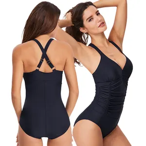 Wholesale summer high cut low back green luxury xxx black sexy women one piece swimsuit swimwear