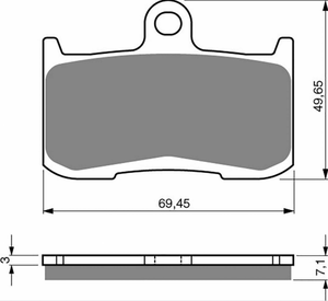 Plaquettes <span class=keywords><strong>de</strong></span> frein avant arrière pour moto HONDA CR 125 250 500 RH RJ RK RL CRF 230 - Product Image 3