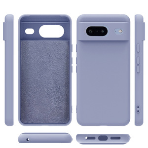 Funda de silicona líquida para Google <span class=keywords><strong>Pixel</strong></span> 8, 8 Pro, 7, 7A, precio <span class=keywords><strong>barato</strong></span>, 2023 - Product Image 1