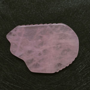 Hochwertiges Rosenquarz <span class=keywords><strong>Gua</strong></span> <span class=keywords><strong>Sha</strong></span> und Jade-Roller-Set für Gesicht rosa S-förmige Gesichtsmassage neue Kristall <span class=keywords><strong>Fa</strong></span> Volkshandwerk - Product Image 3