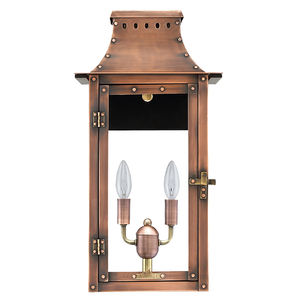 Lampu dinding saku logam Modern dekorasi eksterior Hotel lentera tembaga tahan air lampu dinding luar ruangan - Product Image 4