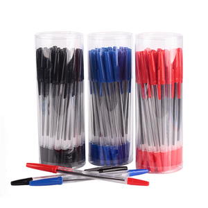 Classic Simple Plastic Ball Pen Set Promotional <b>Writing</b> Width 1.0mm - Product Image 2