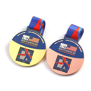 Médailles de judo en métal nord-américain bon marché, logo personnalisé émail doux or argent cuivre <span class=keywords><strong>2022</strong></span> - Product Image 2