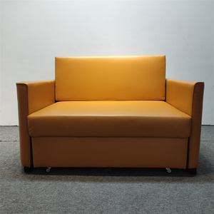 Canapé-<span class=keywords><strong>lit</strong></span> avec rangement Meubles de chambre à coucher <span class=keywords><strong>2</strong></span> <span class=keywords><strong>places</strong></span> Canapés-lits multifonctions coulissants en cuir - Product Image 2