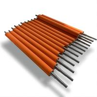 Rouleau en caoutchouc silicone Ruiyi RY-125, taille personnalisée, haute résistance à la température (30~100 Shore), pour estampage à chaud et découpe, MOQ 1 pièce