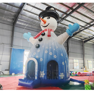 Château gonflable géant <span class=keywords><strong>Père</strong></span> Noël pour location de fête de Noël et utilisation <span class=keywords><strong>en</strong></span> aire de jeux - Product Image 6