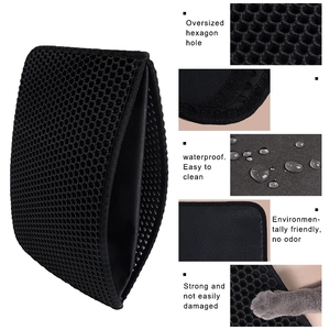 Tapis de litière imperméable en EVA pour chats, Double couche, capture des déchets des animaux de compagnie, tapis de nettoyage, produits et accessoires pour chats - Product Image 2