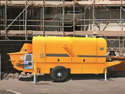 أفضل بيع HBT6013V 118kw التحكم الكهربائية مقطورة شنت مضخة مزج الخرسانة السعر - Product Image 2