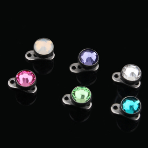 Piercings dérmicos de titanio G23 con ancla Micro dérmica de 4mm para hombres y mujeres, Piercing para la piel con superficie de regalo de boda/compromiso - Product Image 2