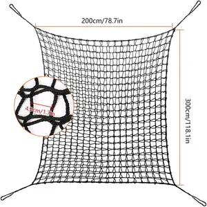 יצרן מותאם אישית hdpe רשתות בטיחות מעוותות רשת זבוב עבור ערסל מיטת ערסל כבד רשת מגרש משחקים