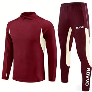 بدلات رياضية لكرة القدم بسحاب نصفي 2026 للرجال والأطفال، سترات تدريب بأكمام طويلة، طقم كرة قدم للبالغين، زي كرة قدم بالجملة - Product Image 1