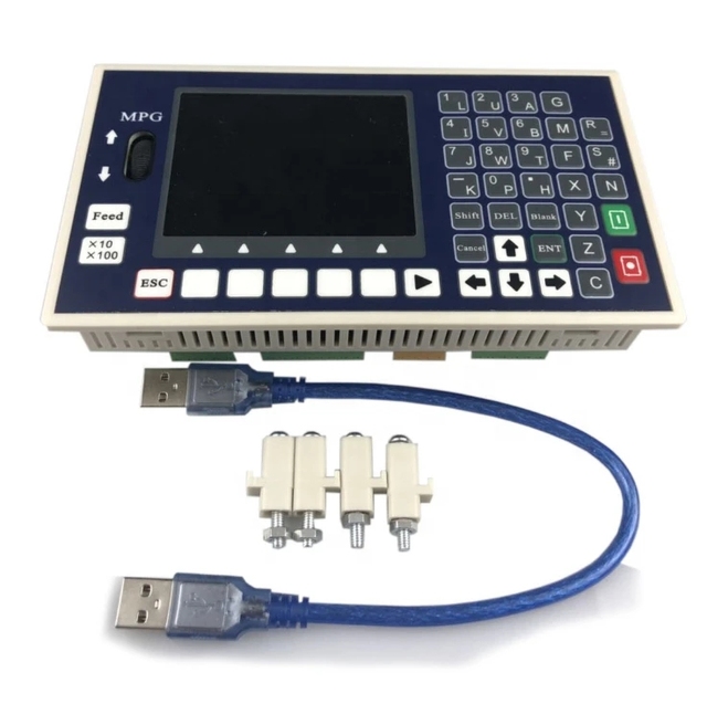 G Code Controller TC55H 4 Axis USB Stick Spindle Control Panel MPG Stand Alone for CNC Milling Machine Controller NEWCARVE