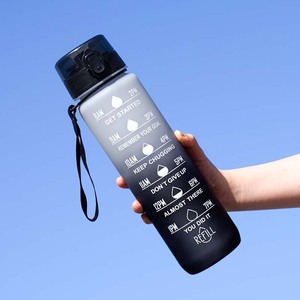 Botellas de Agua de Plástico Rígido de 1000 ml con Marcador de Tiempo y Frases Motivacionales para Gimnasio y Uso al Aire Libre, Gran Venta - Product Image 6