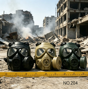 Masque à gaz tactique M04 avec système de filtration pour protection et sécurité en extérieur, idéal pour les jeux de guerre (professionnels militaires) - Product Image 3