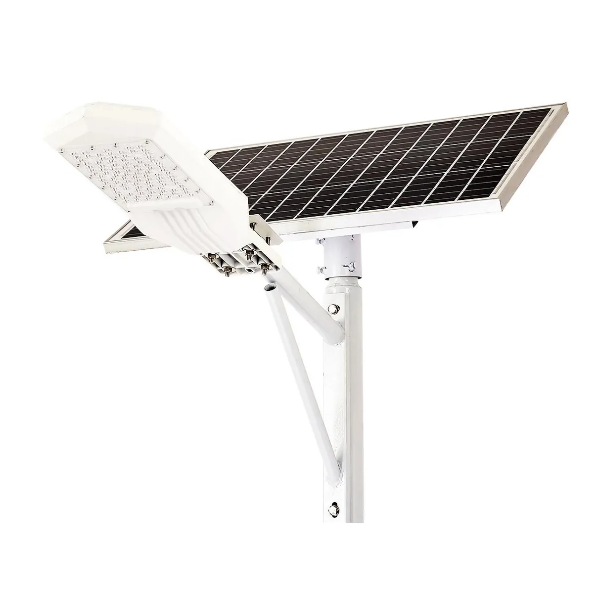 Jinyuan Solar Street Light IP65 100W Exterior Dos cuerpos tipo Solar Led Farola