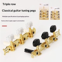 Classical Guitar String Nuts Metal One Pair Knob Guitar Tuning Accessories Blister Packaging Wholesale Musical Instruments