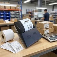 Imprimante d'étiquettes thermique portable sans encre 58 mm pour applications Android/iOS, machine d'impression d'autocollants pour petites entreprises, en stock