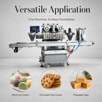 Nouvelle machine industrielle automatique HJ-860BP pour l'encrustage et l'alignement de barquettes, la formation de biscuits, de mochi ou de crème glacée, avec commande tactile, en acier inoxydable 304
