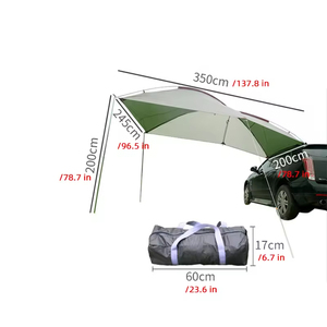 Tente <span class=keywords><strong>de</strong></span> toit pour voiture, abri solaire pour 3-4 personnes, idéale pour le <span class=keywords><strong>camping</strong></span> en extérieur - Offre spéciale - Product Image 5