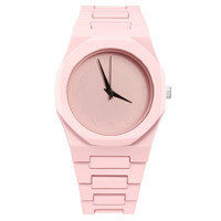 Montres à quartz pour couple, octogonales, simples et tendance, avec bracelet en plastique, nombre arabe, plusieurs couleurs, vente chaude en usine