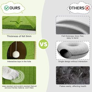 Venta al por mayor de fábrica, jaulas de fieltro DIY simples y semicerradas, casas nido de cama suave para decoración <span class=keywords><strong>del</strong></span> hogar - Product Image 6