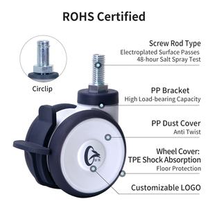 M8 M12 M10 Rollen <span class=keywords><strong>2</strong></span>/<span class=keywords><strong>2</strong></span>,5/3 Zoll Bewegliche Räder Verriegelbare Räder Schwerlast-Medizinische Rollen für Mobile Zahnarztwagen - Product Image 4