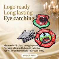 Patch en caoutchouc PVC écologique personnalisé, moulé haute densité, durable, sans nickel, emblème de logo de marque pour gilet tactique et uniforme
