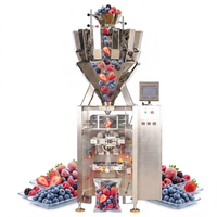 Automatische VFFS-verpakkingsmachine met multihead weegsysteem voor gedroogd fruit, diepvriesbessen en noten