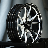 Jantes forgées Drag de 15 pouces 15x4 15x10 5x114.3 5x4.5 Noir brillant usiné Frontrunner Beadlock personnalisé pour Mustang Drag Pack