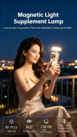 Nouvelle Lampe LED Portable Magnétique et Flexible pour Téléphone, Idéale pour le Gaming, la Lecture et les Selfies – Lumière Douce pour les Yeux